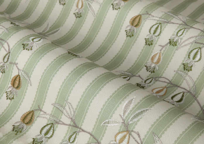 Chinese Lanterns Pencil Pleat, Sage - Ready Made Curtains - Image 4